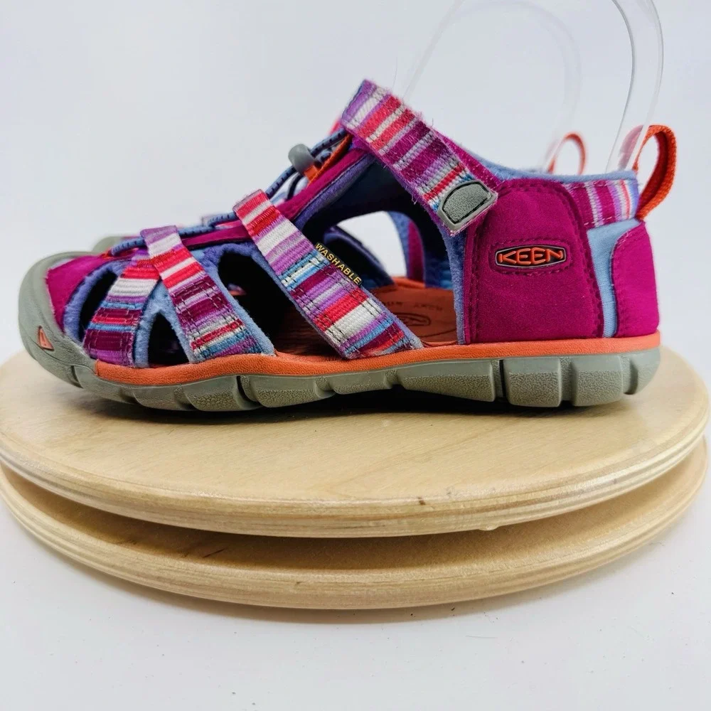 KEEN Seacamp II CNX Sandals Kids US 1 Pink Multicolor Water Hiking